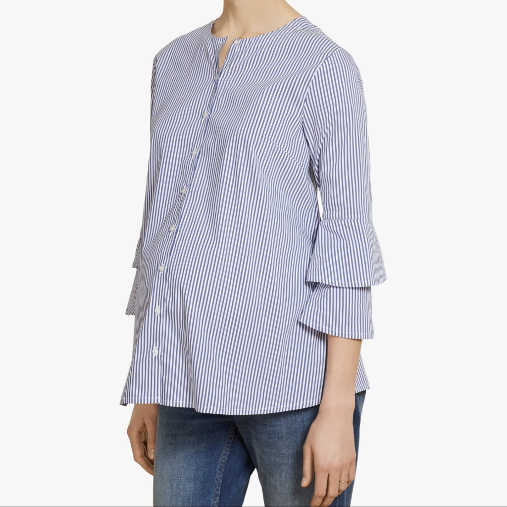 Isabella Oliver Maternity Pinstripe Shirt
